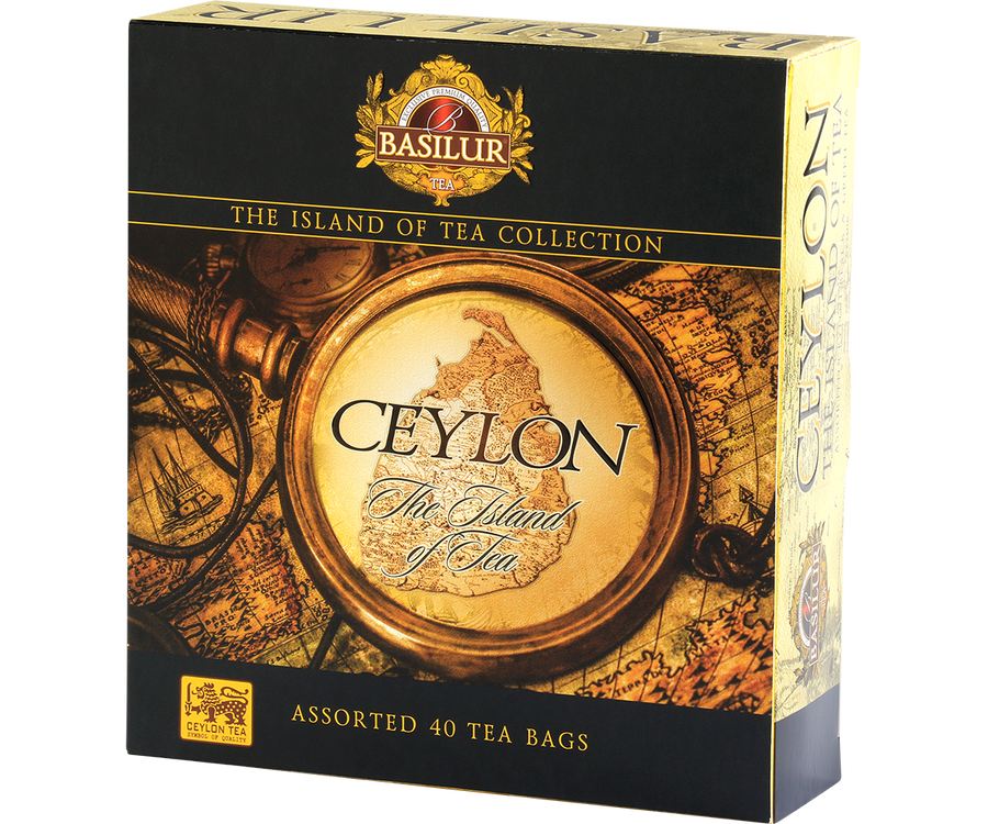 71757 Basilur Island of Tea Pure Ceylon Tea 40 tea bags assorted