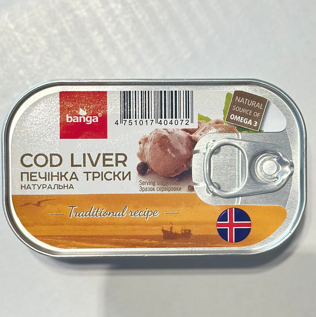 Natural cod liver, 115g