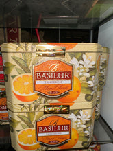 Load image into Gallery viewer, Premium black &amp; green tea with fruit infusions x 20 tea bags in metal caddy