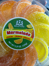 Load image into Gallery viewer, Belevini Marmalade Orange Lemon wedges 150g