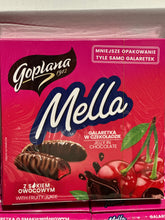 Load image into Gallery viewer, Chocolate Glazed Cherry Jelly Candy, Goplana Mella, 190g
