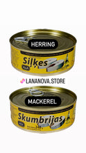Load image into Gallery viewer, Brivais Vilnis Herring Mackerel in oil 240g