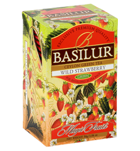 Basilur Tea Magic Fruits Wild Strawberry Ceylon Green Tea