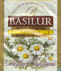 Basilur Herbal Tea Infusions - Pure Chamomile Flowers, caffeine free HoReCa 100 EN and 50 PTB Tea bags
