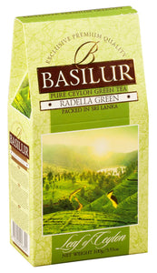 Black & Green Leaf Tea 100g in carton packet - UVA; DIMBULA; KANDY; NUWARA ELIYA, Radella Green