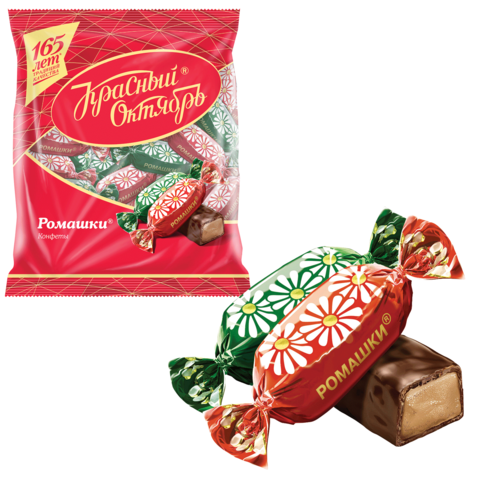 Red October Chocolates Candy Daisies Romashki 250g