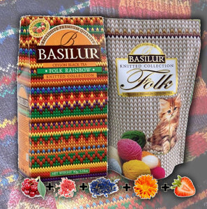 Black tea BASILUR Tea Knitten Collection Folk Rainbow