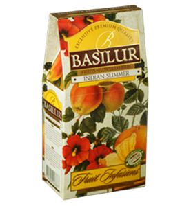 Basilur Fruit Infusions Indian Summer Herbal Tea - A blend of dried fruits and flower