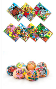 Russian Favourite Cartoons, Easter Egg Shrinking Wraps (set of 7)