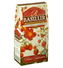 Load image into Gallery viewer, Basilur Fruit Infusions - Strawberry &amp; Raspberry Herbal tea with berries &amp; cherry 100g
