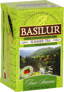 SUMMER TEA - green tea with wild strawberry, 10 or 20 tea bags