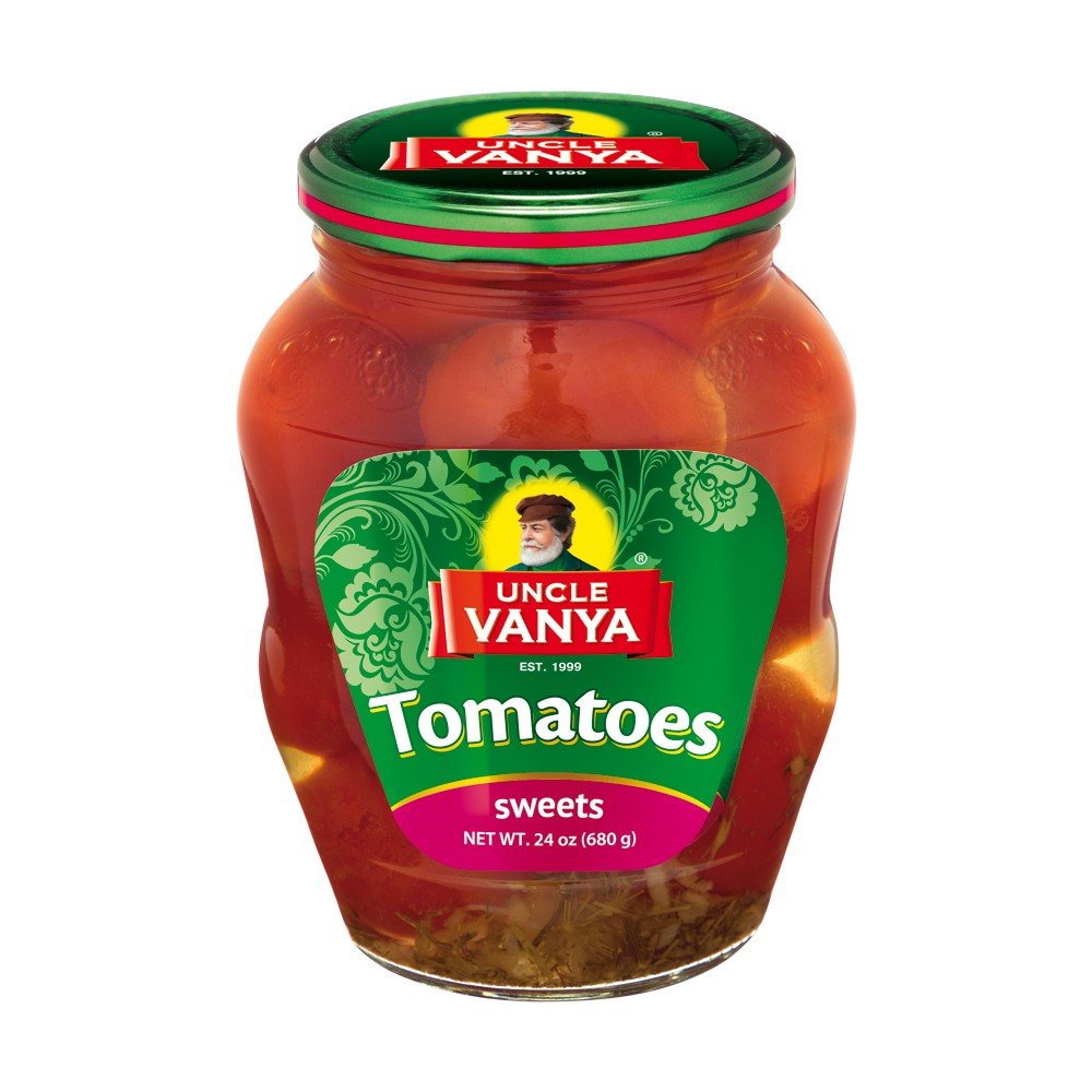 UNCLE VANYA Tomatoes Marinated sweet 680g glass jar