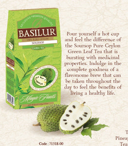 Basilur Soursop green tea 100g and 20 EN
