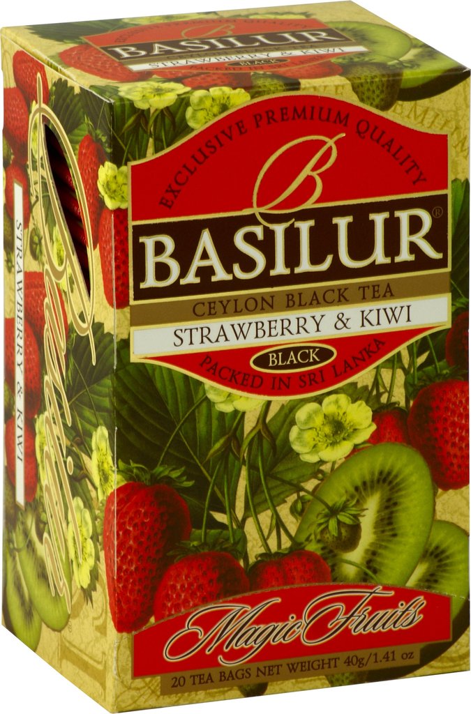 Basilur MAGIC FRUITS STRAWBERRY & KIWI - 2g X 20 EN black tea