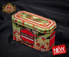Load image into Gallery viewer, Premium black &amp; green tea with fruit infusions x 20 tea bags in metal caddy