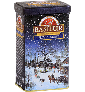 Basilur Frosty Night - Ceylon black tea, barberries, rosehip shell, corn flower, vanilla & almond