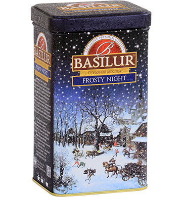 Basilur Frosty Night - Ceylon black tea, barberries, rosehip shell, corn flower, vanilla & almond