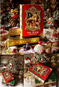 Basilur Tea Book Red Christmas Tea - Ceylon black tea, goji berry, vanilla, lemon, orange & almond