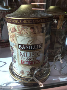 70319 Basilur Winding Music Concert CHRISTMAS Gift Tin - Ceylon Black Tea, pineapple, ginger & orange