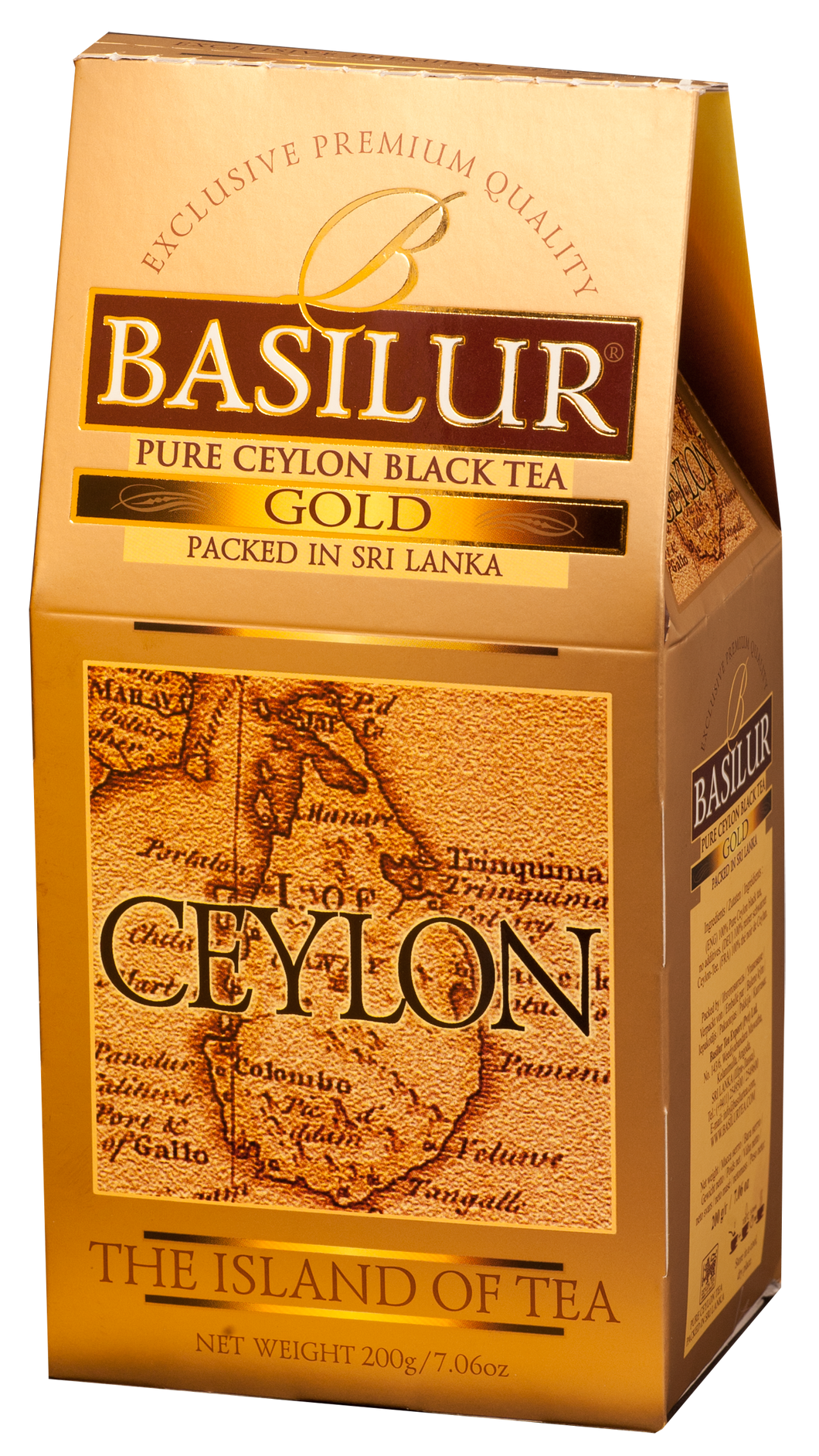 Basilur Island of Tea GOLD - Pure Ceylon Black Tea (OP1) 200g