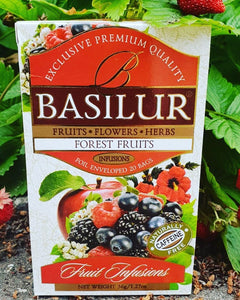 Basilur FRUIT INFUSION - FOREST FRUITS tea bags (1.8GX25EN) caffeine free