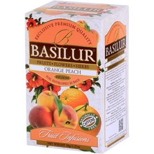 Load image into Gallery viewer, Basilur - &quot;Orange Peach&quot; Fruit Infusions Collection - Natural Caffeine Free - 20 Sachets