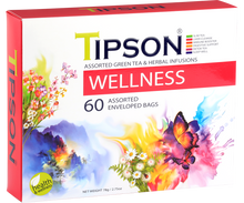 Load image into Gallery viewer, 80248 TIPSON Organic Wellness ASSORTED Caffeine Free 60 Tea Bags