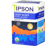 Load image into Gallery viewer, 80316 TIPSON Organic Deep Sleep Natural Wellbeing Caffeine Free 20 Tea Bags