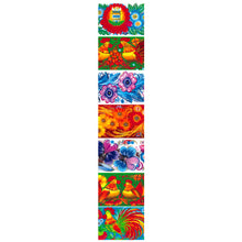 Load image into Gallery viewer, Vivid Roosters, Easter Egg Shrinking Wraps (Set of 7)