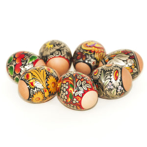 Gold Khokhloma Easter Egg Shrinking Wraps (Set of 7)