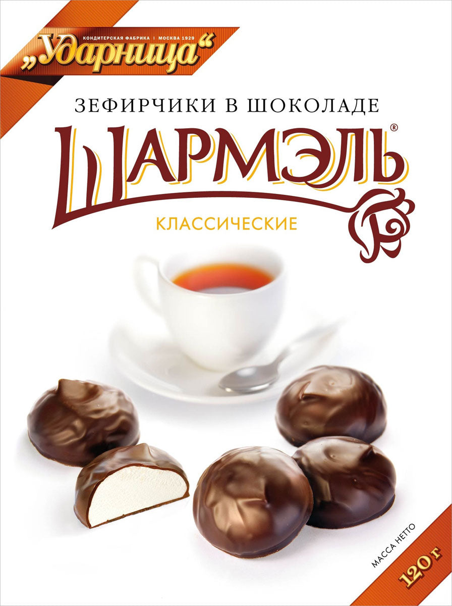 Udarnitca Zefir Sharmel in chocolate Classic Coffee Ice Cream 120g 250g Russia