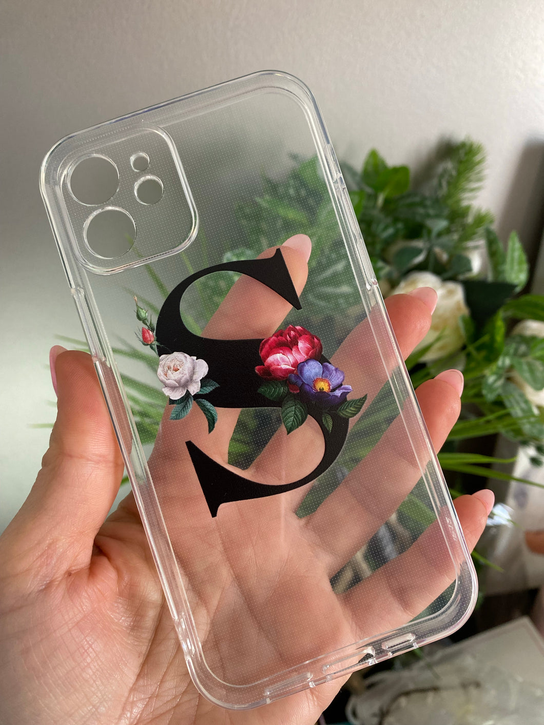 Letter S clear iPhone Case for Iphone12