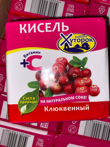 Khutorok KISSEL assorted with natural juice and vitamin C 180g - Кисель Бабушкин Хуторок на натуральном соке