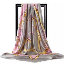 Load image into Gallery viewer, Women’s silk Scarf shawl 90x90cm
