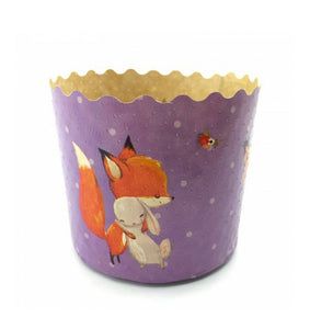 Little Animals Baking Paper Pans for Kulitch or Pannetore large 11cm
