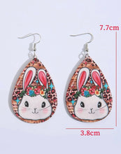 Load image into Gallery viewer, Easter bunny drop earrings