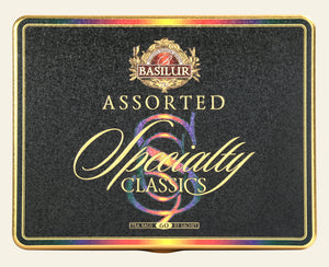 Basilur Specialty Classic Collection Assorted tea bags 60 foil enveloped in metal caddy