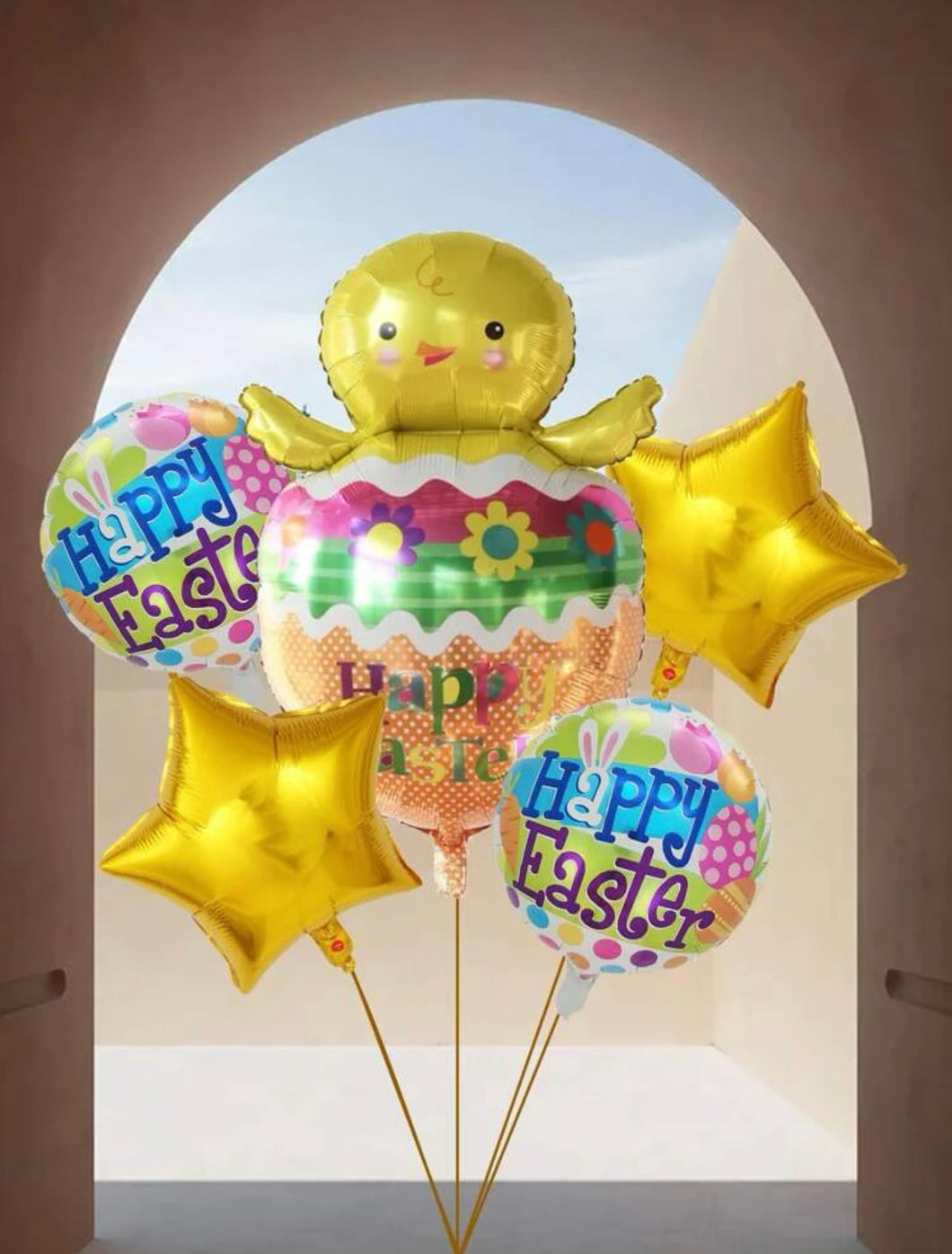 Easter foil balloons set of 5