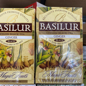 70423 Black tea with Ginger & Lemongrass - Basilur, natural, immunity, refreshing 20 tea bags