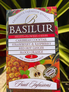 Basilur Fruit Infusions Assorted No1, No2 20 tea bags (sachets)