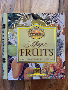 Basilur TEA BOOK magic fruits assorted 32 FOIL ENVELOPED tea bags