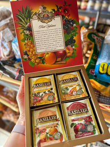 BASILUR TEA Fruit Infusion gift box assorted tea bags (10, 20, 40, 60EN)