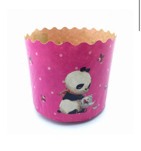 Little Animals Baking Paper Pans for Kulitch or Pannetore large 11cm