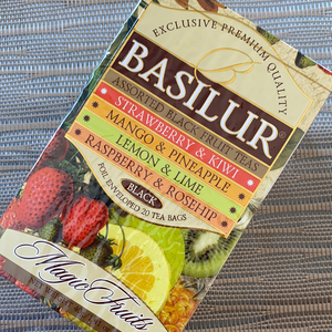Basilur Magic Fruits Assorted Gift - Mix of the Finest Fruity Black teas (in tea bags) 20 tea bags