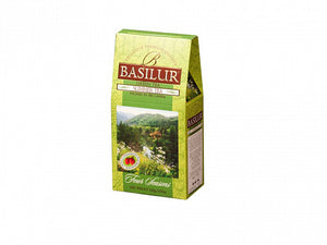 Basilur Four Seasons - Summer Tea - Sencha green tea with wild strawberries, papaya & cornflower 100g packet