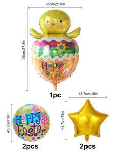 Easter foil balloons set of 5