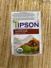Load image into Gallery viewer, TIPSON Organic Matcha Masala Chai 25 foil envelopes sachets