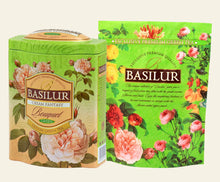 Load image into Gallery viewer, Basilur Bouquet Cream Fantasy green tea 100g