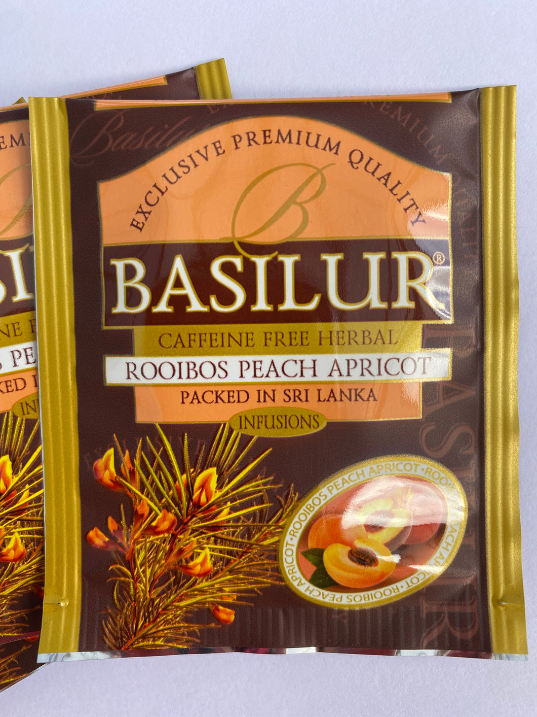 Basilur Caffeine-free Rooibos Orange & Ginger, Peach Apricot 20 Sachets