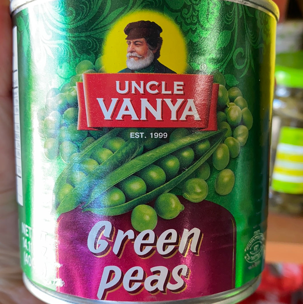 UNCLE VANYA Green peas 400 ml metal can